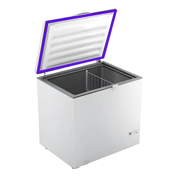 Gaxeta Borracha Freezer Fricon Hced-311 Hde-311 98x62 Cor Cinza Foto 1