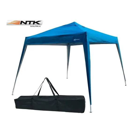Gazebo Articulado Tenda Camping Praia Nautika Duxx 3x3m UV50+ Azul Foto 1
