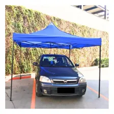 Gazebo Dobrável Barraca Tenda Camping Sanfonada Reforçada Cor Azul Foto mini 2