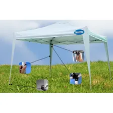 Gazebo Tenda Articulado Sanfonada Barraca 3x3m Praia Camping Cor Branco Foto mini 1