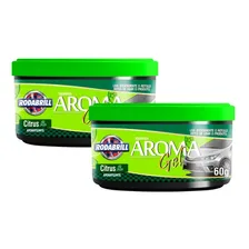 Gel Aromatizante Para Carros Rodabrisa Rodabrill 60g Com 2 Aroma Citrus Foto mini 1
