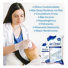 Gel Clínico Contato Condutor Ultrassom Tens Bag Azul Rmc 5kg Foto mini 4