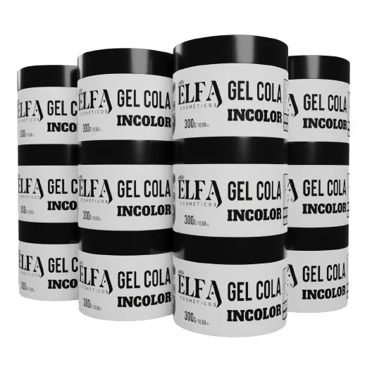 Gel Cola 300g 24 Potes Caixa Fechada Elfa 4 Man Atacado Cor de cabelo TODOS Foto 1