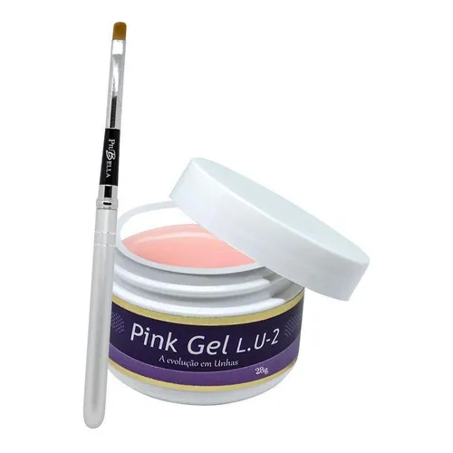 Gel De Unha Piu Bella 28 Gramas E Pincel De Unha De Gel Foto 1