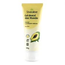 Gel Dental E Natural Aloe Mamão 100g - Livealoe Foto mini 1