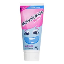 Gel Dental sem FlĂșor AnticĂĄrie Tutti Frutti Malvatrikids Baby Bisnaga 70g Foto mini 1