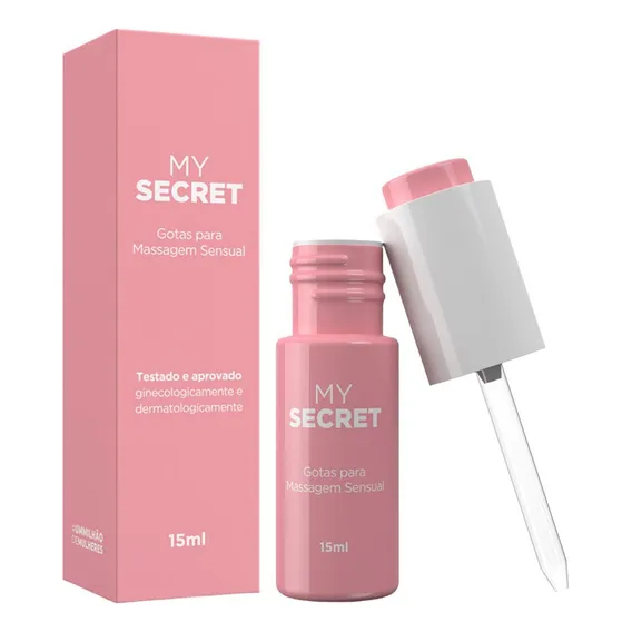 Gel Excitante Feminino My Secret em Gotas 10ml A S贸s Foto 1