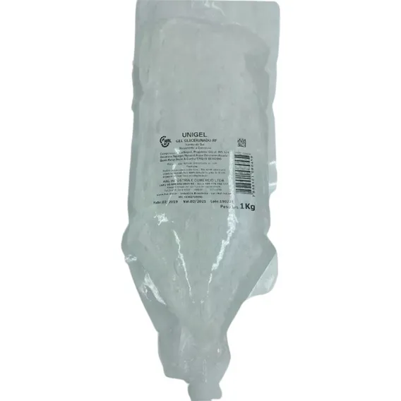 Gel Glicerinado Para Radiofrequência, Unigel, 1kg, Bag Tipos de pele Normal Foto 1