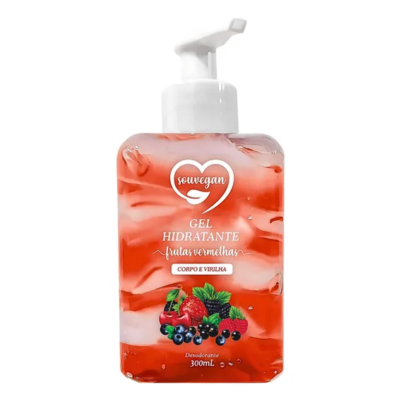 Gel Hidratante Sou Vegan Frutas Vermelhas Corporal Creme Foto 1