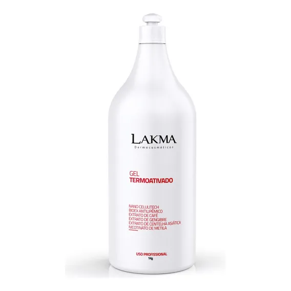 Gel Lipotérmico Redutor De Gordura Localizada 1 Kg - Lakma Foto 1