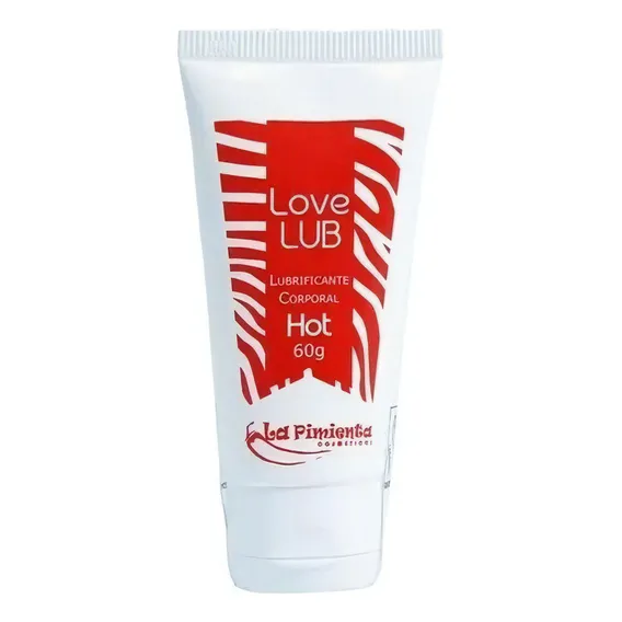 Gel Lubrificante Sexo Love Lub Hot Aquece Vaginal e Anal 60g Foto 1