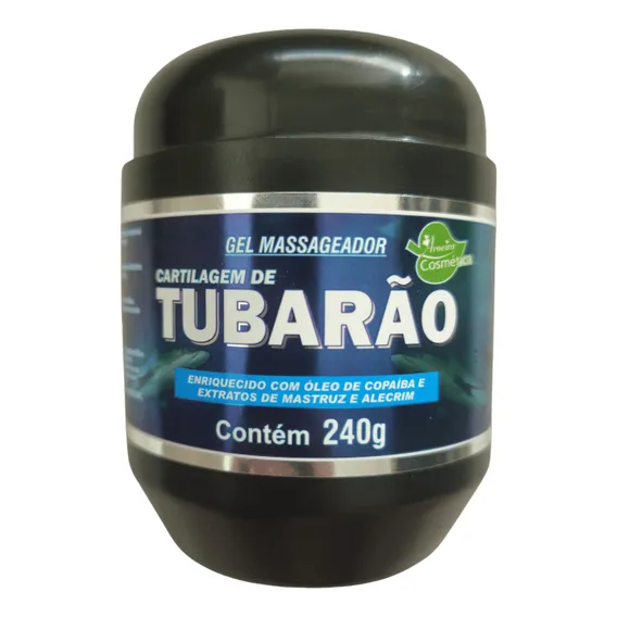 Gel Massageador Cartilagem Tubarão Aroeira Cosmética - 240g Fragrância Gel Massageador Cartilagem de Tubarão Foto 1