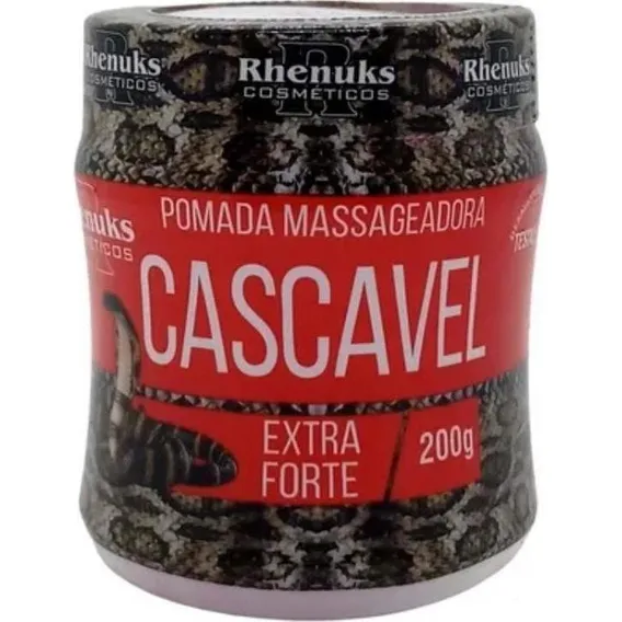 Gel para corpo Rhenuks POMADA MASSAGEADORA Pomada Massageadora Cascavel de 200mL/200g Foto 1