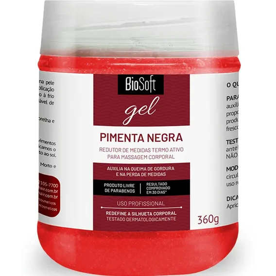 Gel Pimenta Negra 360g Biosoft Foto 1