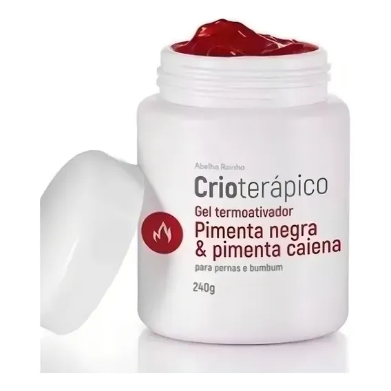 Gel Pimenta Negra,pimenta Caiena Crioterápico Abelha Rainha Foto 1