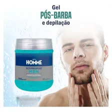 Gel Pós Barba E Pós Depilação Masculino Depil Homme 700g Foto mini 4