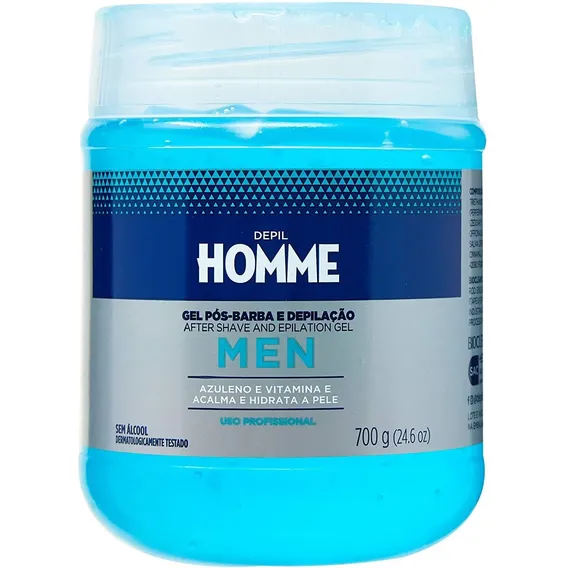 Gel P贸s Barba E P贸s Depila莽茫o Masculino Depil Homme 700g Foto 1