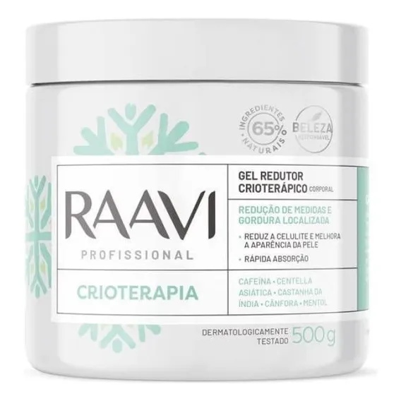 Gel Redutor Crioterápico 500g, Raavi Foto 1
