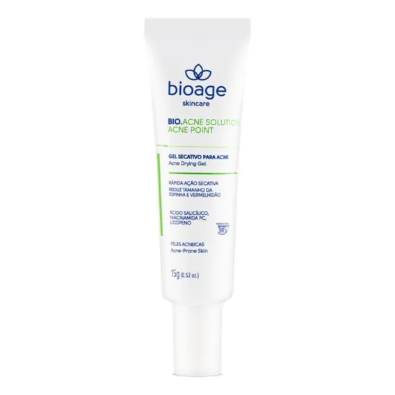 Gel Secativo Anti-acne Bio Acne Solution Bioage 15g Foto 1