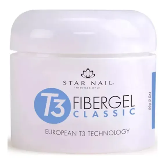 Gel T3 Fibergel Pink Star Nail Internacional 56g Foto 1