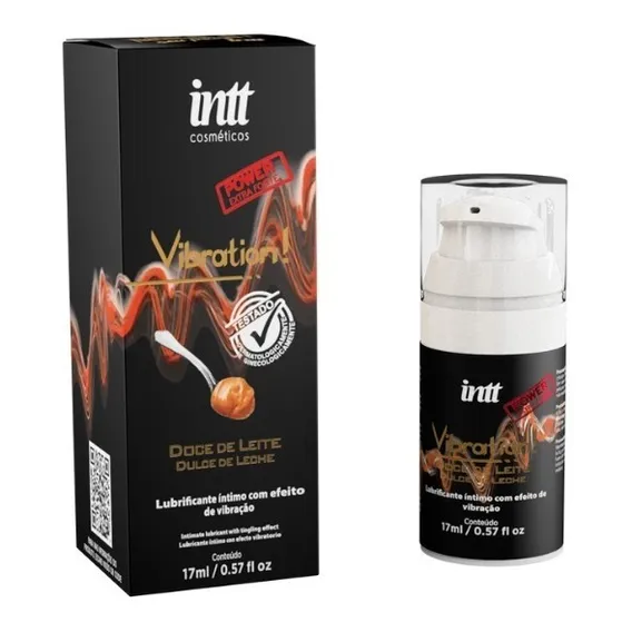 Gel Vibration Power Extra Fort Doce De Leite Comestível Intt Sabor Doce de leite Foto 1
