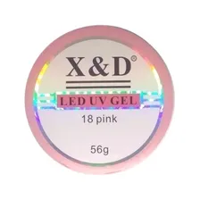 Gel Xd Alongamento 56 Gramas Led Uv X&d Acrigel Fibra Unhas Cor Pink 18 / 56g Foto  mini 1