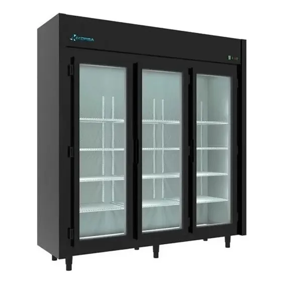 Geladeira Auto Serviço 3 Portas Kofisa Cor Preto 220v Foto 1