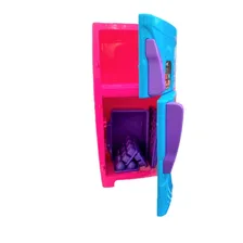 Geladeira de brinquedo BS TOYS geladeira infantil Modelo Desconhecido geladeira infantil rosa Foto mini 3
