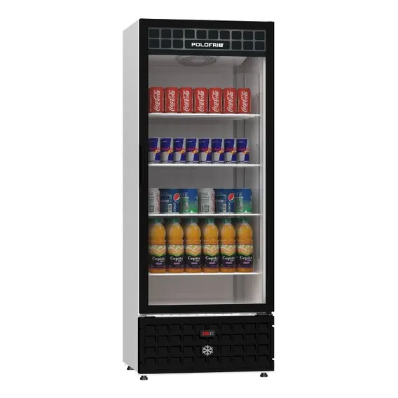 Geladeira Expositora Visa Cooler Polofrio 450l C/ Pista Cor Preto 220v Foto 1