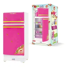 Geladeira Infantil Moranguita Rosa Com Acessórios Magic Toys Foto  mini 1