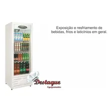 Geladeira Porta De Vidro Expositora Conservex 400l Branca Foto mini  3