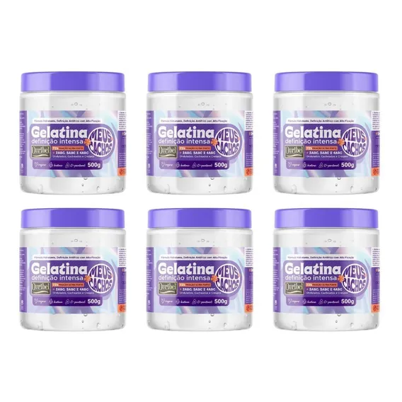 Gelatina Ouribel 500g Definiçao Intensa Meus Cachos - 6un Foto 1