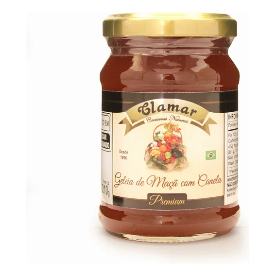 Geleia De Maçã Com Canela Clamar Com 210g 100% Natural Foto 1