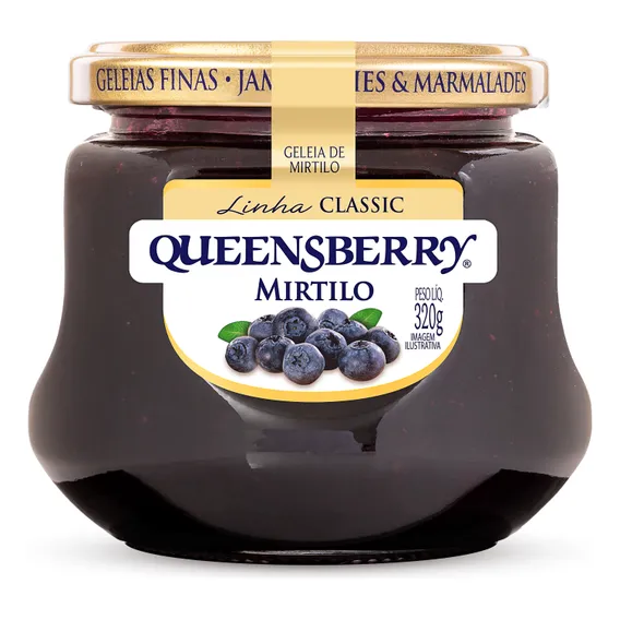 Geleia Queensberry Classic Mirtilo Vidro 320g Foto 1