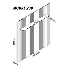 Gelius M贸veis Painel para TV Rack para TV Conjunto Rack e Painel Ripado Painel Nobr Naturale Foto mini 3