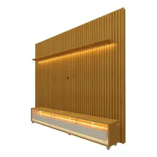 Gelius M贸veis Painel para TV Rack para TV Conjunto Rack e Painel Ripado Painel Nobr Naturale Foto mini 1