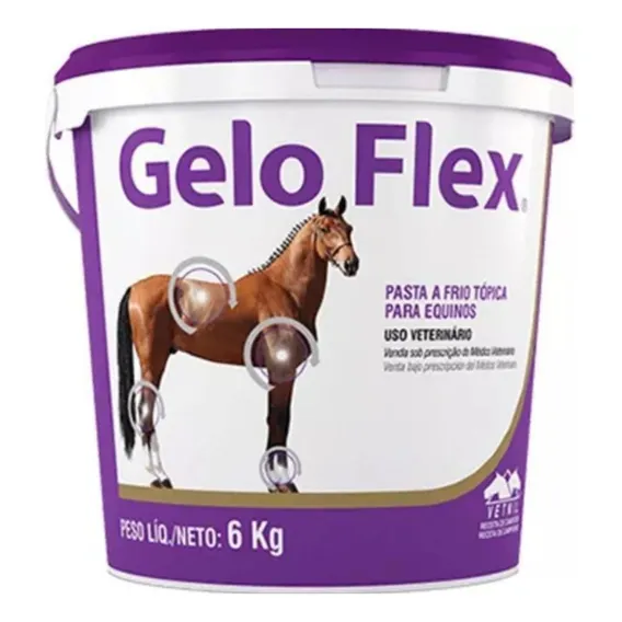 Gelo Flex - 6kg - Pasta T贸pica Para Equinos Vetnil Foto 1