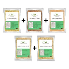 Gengibre + Guaraná + Catuaba + Marapuama + Maca Peruana 250g Sabor Natural Foto mini 1