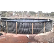 Geomembrana Tanque 32 Mil Litros Mais Flange Aço Inox Foto mini 4