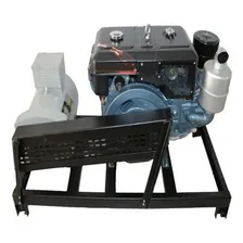 Gerador 10 Kva Trifásico 220v Com Motor Branco 16hp Diesel Foto  mini 1
