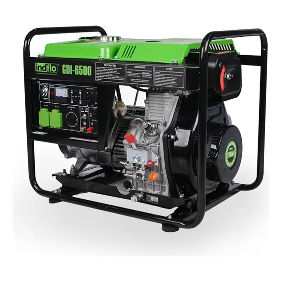 Gerador Diesel Gdi-6500 Monofásico Indflo Sistema Avr Foto 1