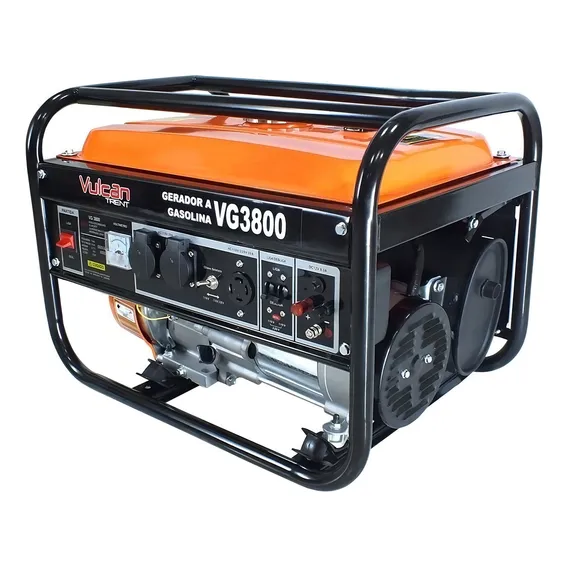 Gerador portátil Vulcan VG3800 3 kW bifásico com tecnologia AVR 127V/220V Foto 1