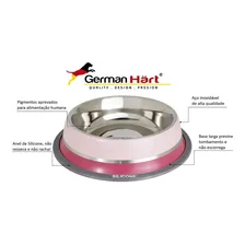 Germanhart Comedouro Inox Coleção Dual Color M Rosa Foto mini 4
