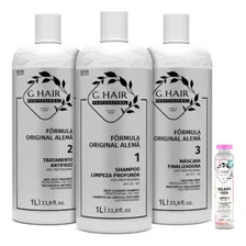 Ghair Escova Progressiva Alemã - 3x1 Litro + Ampola 45ml Foto mini 1