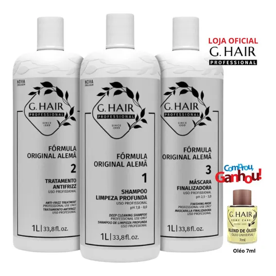 Ghair Escova Progressiva Alemã (3 X 1 Litro) Foto 1