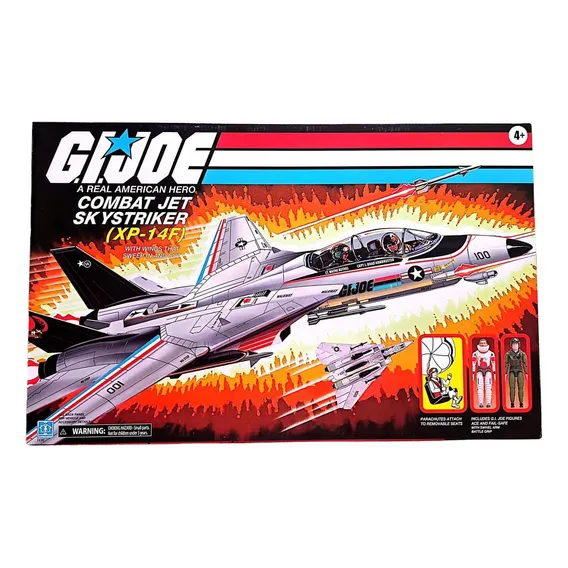 Gi Joe Combat Jet Skystriker Xp-14f Haslab 2023 + 07 Joes Foto 1