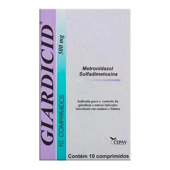 Giardicid 500mg - 10 Comprimidos Foto 1