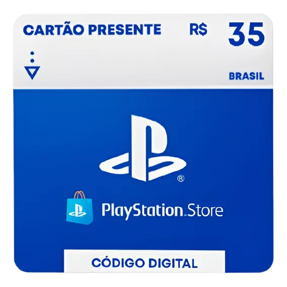 Gift Card Digital Sony Cartão Playstation Psn 35 Reais Brasil Foto 1
