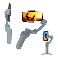 Gimbal Estabilizador Dobráveis Portátil para Celular Vertical Horizontal Novavida L7Cpro 3 Eixos Mini Tripé Cor Cinza Foto mini 3