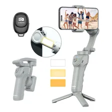 Gimbal Estabilizador Para Celular Axnen Hq6 Gimbal De 3 Eixos Cinza Foto mini  2